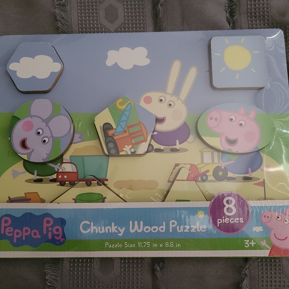 Peppa Pig Chunky Wood Puzzle (Park Scene) - Picture 4 of 5